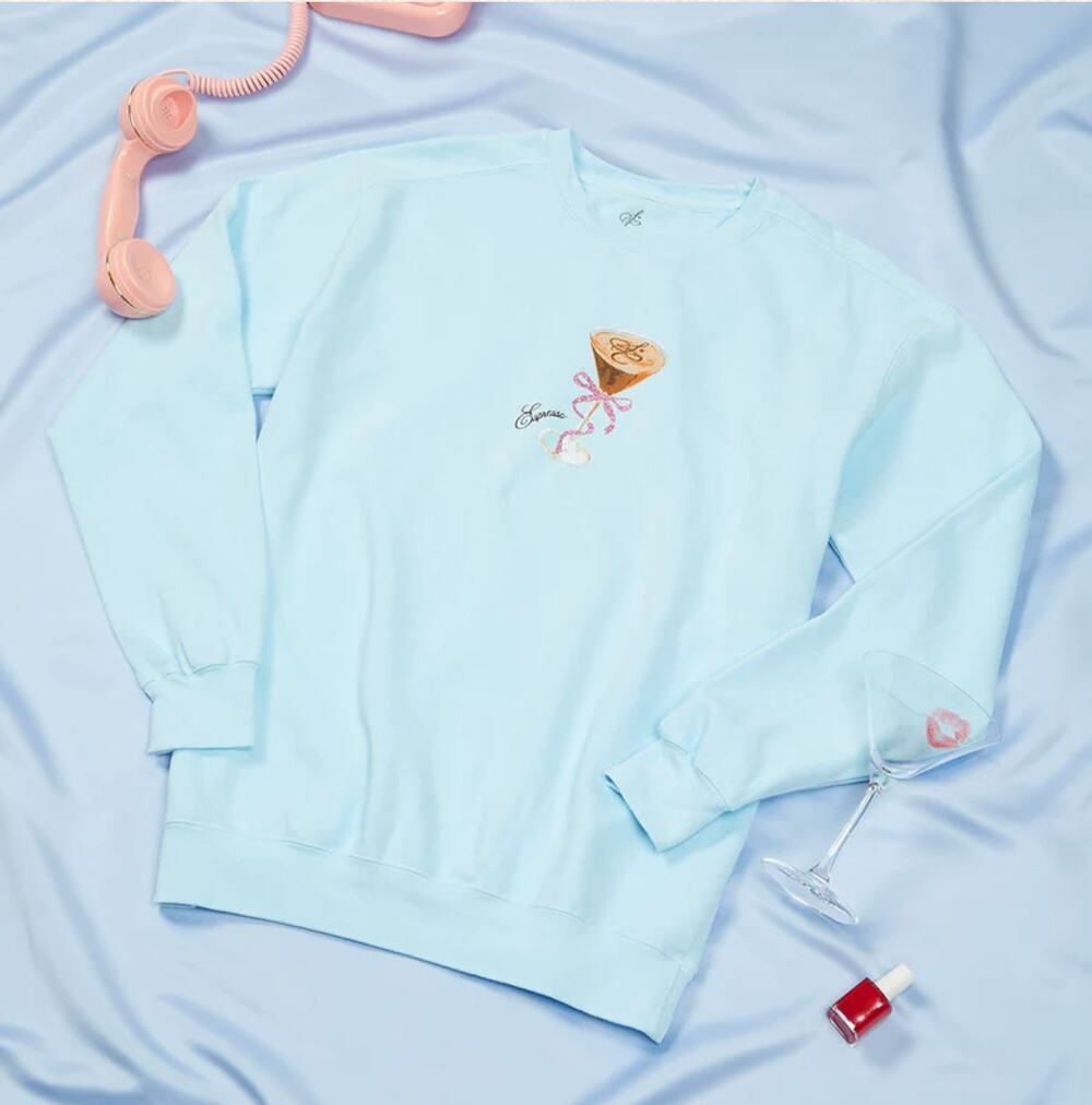 NWOT Sabrina Carpenter Espresso Martini Crewneck Sweatshirt size XXL